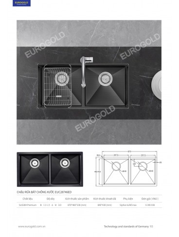 CATALOGUE THIẾT BỊ BẾP EUROGOLD 2026