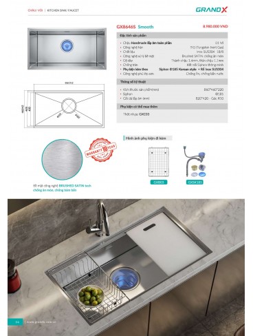 CATALOGUE THIẾT BỊ THIẾT BỊ BẾP GRANDX 2026
