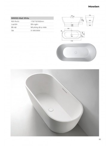 CATALOGUE BỒN TẮM MOWOEN 2026