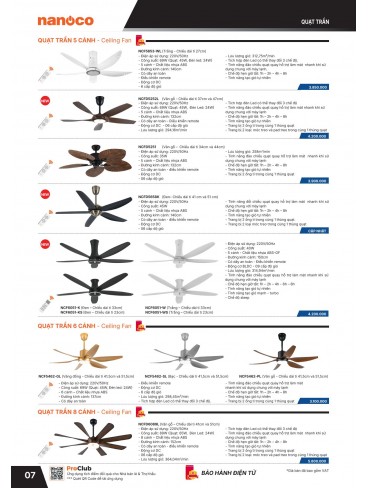 CATALOGUE THIẾT BỊ ĐIỆN PANASONIC & NANOCO T04.2026