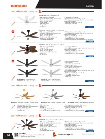 CATALOGUE THIẾT BỊ ĐIỆN PANASONIC & NANOCO T01.2026