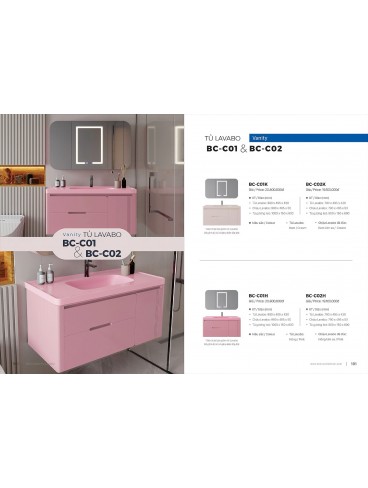 CATALOGUE TỦ LAVABO BOSSCO 