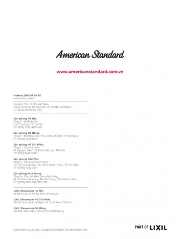 CATALOGUE AMERICAN STANDARD 2026