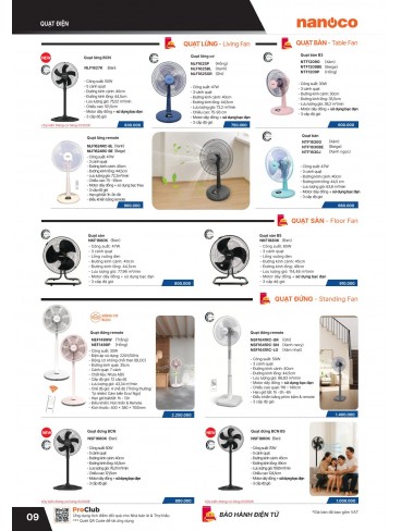 CATALOGUE THIẾT BỊ ĐIỆN PANASONIC & NANOCO T01.2026