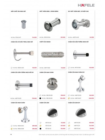 CATALOGUE THIẾT BỊ BẾP HAFELE 2026