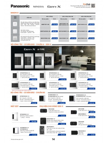 CATALOGUE THIẾT BỊ ĐIỆN PANASONIC & NANOCO T10.2026