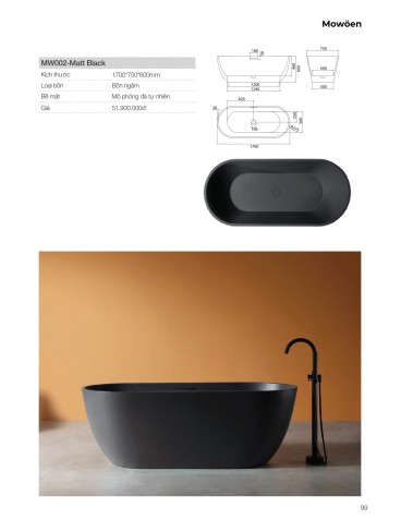 CATALOGUE BỒN TẮM MOWOEN 2026