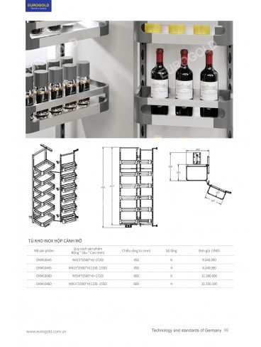 CATALOGUE PHỤ KIỆN BẾP EUROGOLD 2026