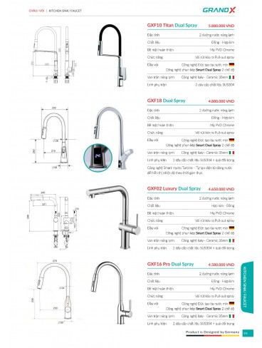 CATALOGUE THIẾT BỊ THIẾT BỊ BẾP GRANDX 2026