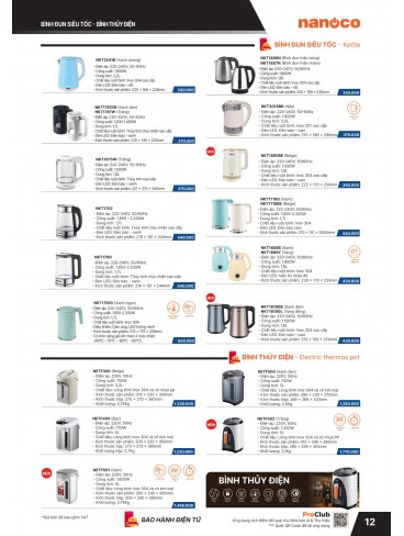 CATALOGUE THIẾT BỊ ĐIỆN PANASONIC & NANOCO T07.2026