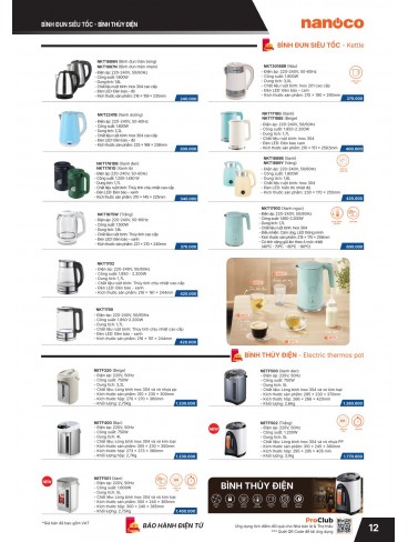 CATALOGUE THIẾT BỊ ĐIỆN PANASONIC & NANOCO T01.2026