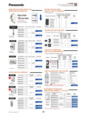 CATALOGUE THIẾT BỊ ĐIỆN PANASONIC & NANOCO T10.2026