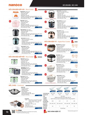 CATALOGUE THIẾT BỊ ĐIỆN PANASONIC & NANOCO T04.2026