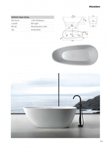 CATALOGUE BỒN TẮM MOWOEN 2026