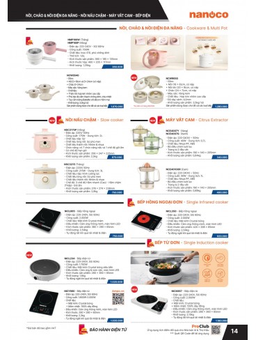CATALOGUE THIẾT BỊ ĐIỆN PANASONIC & NANOCO T07.2026