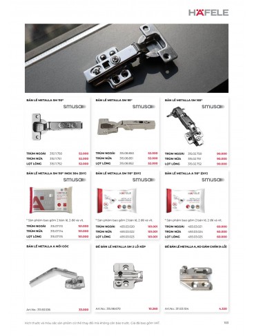 CATALOGUE THIẾT BỊ BẾP HAFELE 2026