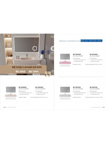 CATALOGUE TỦ LAVABO BOSSCO 