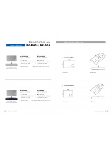 CATALOGUE TỦ LAVABO BOSSCO 