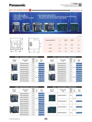CATALOGUE THIẾT BỊ ĐIỆN PANASONIC & NANOCO T10.2026
