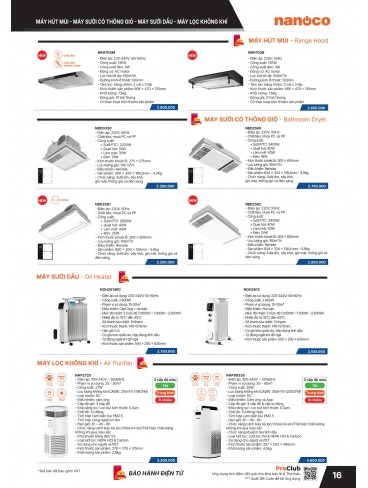 CATALOGUE THIẾT BỊ ĐIỆN PANASONIC & NANOCO T07.2026