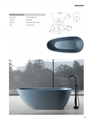 CATALOGUE BỒN TẮM MOWOEN 2026