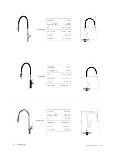 CATALOGUE THIẾT BỊ BẾP EUROGOLD 2026