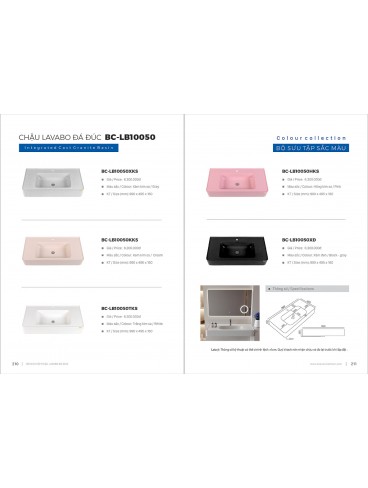 CATALOGUE TỦ LAVABO BOSSCO 