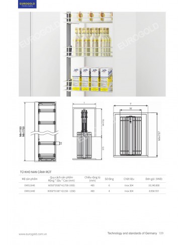 CATALOGUE PHỤ KIỆN BẾP EUROGOLD 2026