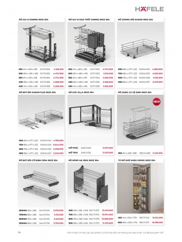 CATALOGUE THIẾT BỊ BẾP HAFELE 2026
