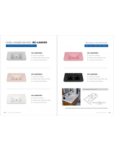 CATALOGUE TỦ LAVABO BOSSCO 