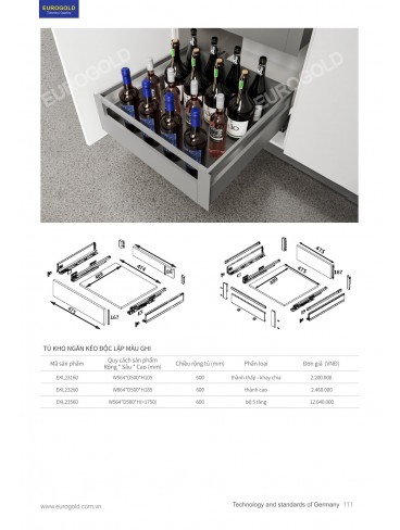 CATALOGUE PHỤ KIỆN BẾP EUROGOLD 2026