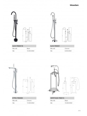 CATALOGUE BỒN TẮM MOWOEN 2026