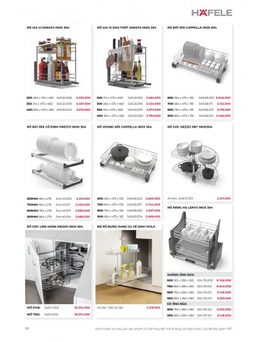 CATALOGUE THIẾT BỊ BẾP HAFELE 2026
