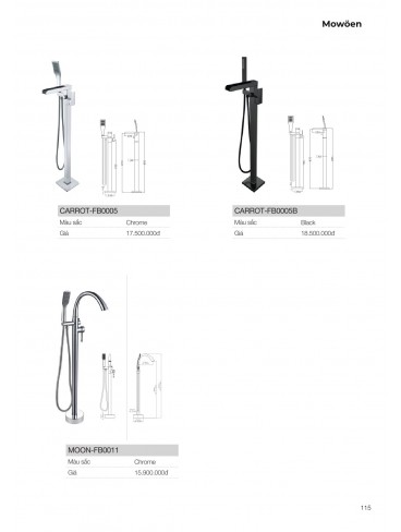 CATALOGUE BỒN TẮM MOWOEN 2026