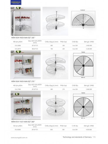 CATALOGUE PHỤ KIỆN BẾP EUROGOLD 2026
