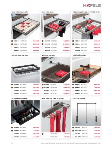 CATALOGUE THIẾT BỊ BẾP HAFELE 2026