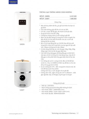 CATALOGUE PHỤ KIỆN BẾP EUROGOLD 2026