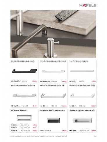 CATALOGUE THIẾT BỊ BẾP HAFELE 2026