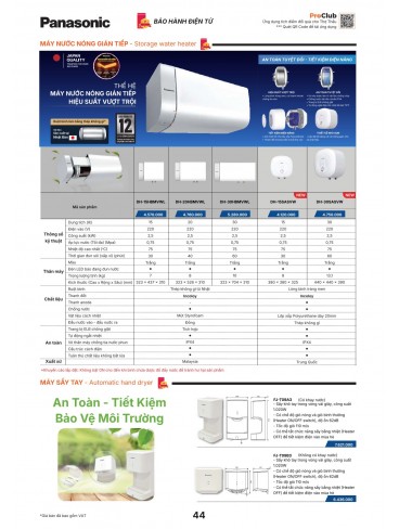 CATALOGUE THIẾT BỊ ĐIỆN PANASONIC & NANOCO T10.2026