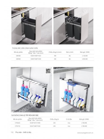 CATALOGUE PHỤ KIỆN BẾP EUROGOLD 2026