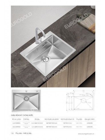 CATALOGUE PHỤ KIỆN BẾP EUROGOLD 2026