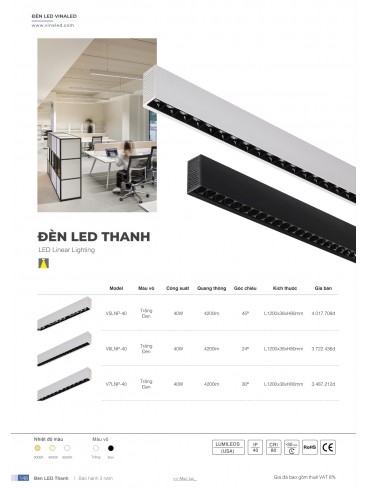 CATALOGUE ĐÈN VINALED 2025 - 2026