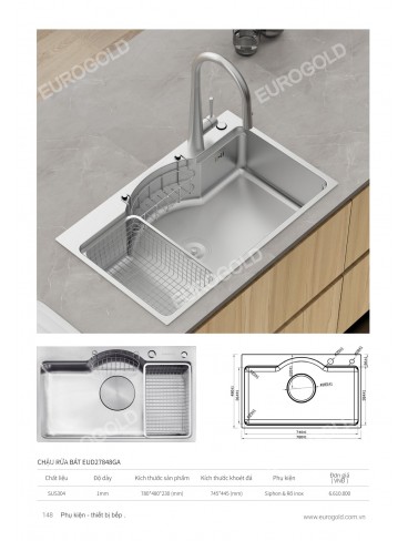 CATALOGUE PHỤ KIỆN BẾP EUROGOLD 2026