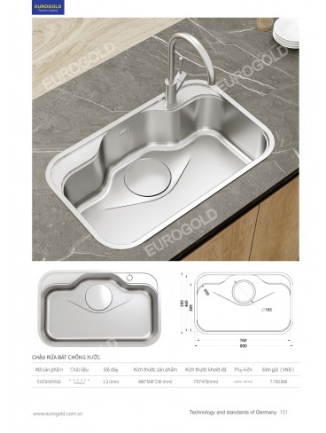 CATALOGUE PHỤ KIỆN BẾP EUROGOLD 2026