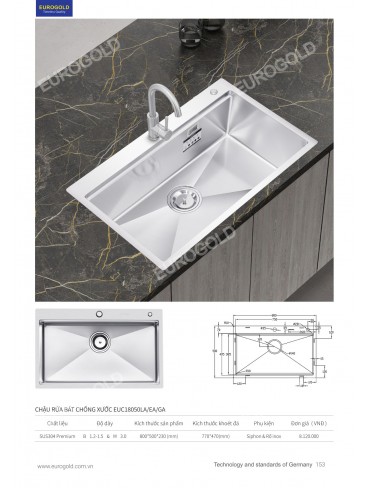 CATALOGUE PHỤ KIỆN BẾP EUROGOLD 2026