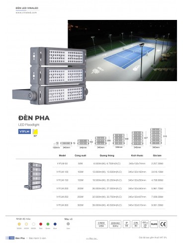 CATALOGUE ĐÈN VINALED 2025 - 2026