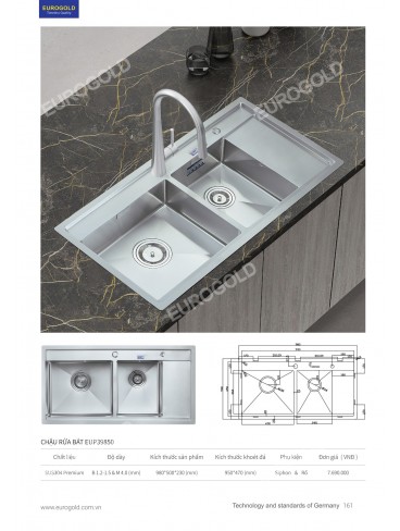 CATALOGUE PHỤ KIỆN BẾP EUROGOLD 2026