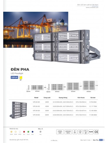 CATALOGUE ĐÈN VINALED 2025 - 2026