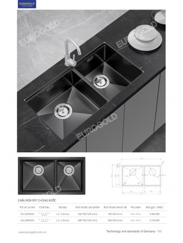 CATALOGUE PHỤ KIỆN BẾP EUROGOLD 2026