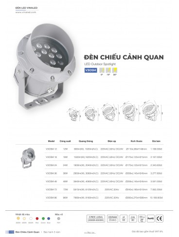 CATALOGUE ĐÈN VINALED 2025 - 2026